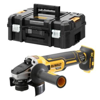 ΓΩΝΙΑΚΟΣ ΤΡΟΧΟΣ 125MM 18V XR BRUSHLESS (SOLO) ΣΕ ΒΑΛΙΤΣΑΚΙ / DEWALT DCG405NT
