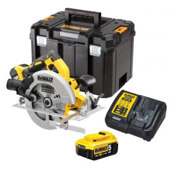 ΔΙΣΚΟΠΡΙΟΝΟ 18V XR BRUSHLESS 184MM (2?5.0Ah) ΜΕ ΒΑΛΙΤΣΑ TSTAK / DEWALT DCS570P2-QW