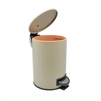 ΚΑΛΑΘΑΚΙ ΜΠΑΝΙΟΥ 5LT INOX ΑΝΑΓΛΥΦΟ ΜΠΕΖ Δ20.5xΥ25.5cm / 824809