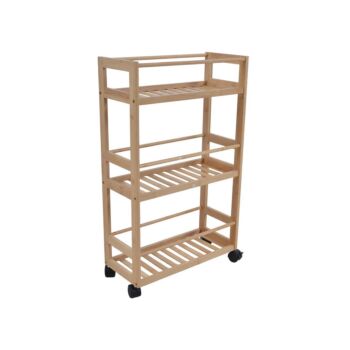 ΡΑΦΙΕΡΑ ΤΡΟΧΗΛΑΤΗ ΒΑΜΒΟΟ 3 ΘΕΣΕΩΝ Μ44.5xΠ20xΥ75cm NATURAL / 824557