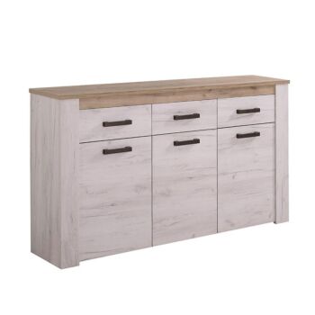 ΜΠΟΥΦΕΣ KENT 3Κ3F GREY OAK-WHITE OAK Μ160xΠ36.5xΥ98cm / FYLLIANA 11008627