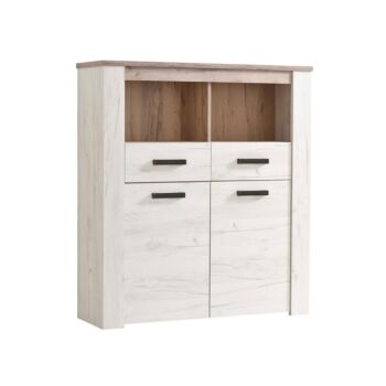 ΒΙΤΡΙΝΑ Kent POP 2F GREY OAK/WHITE OAK 114*36