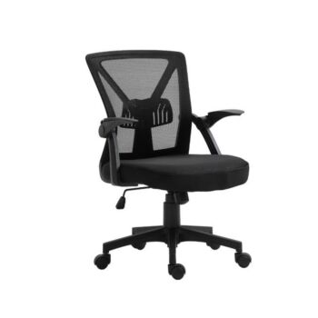 ΚΑΡΕΚΛΑ ΓΡΑΦΕΙΟΥ FYLLIANA W-20-2Β ΜΑΥΡΟ ΧΡΩΜΑ 60*63*105εκ