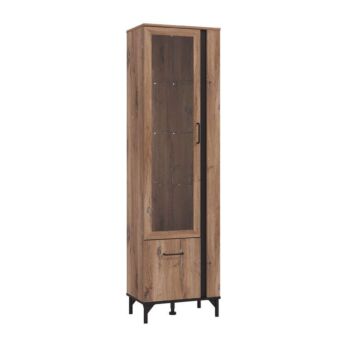 ΒΙΤΡΙΝΑ CORSICA 1K VS1 Μ54.5xΠ35xΥ193cm FLAGSTAFF OAK / FYLLIANA 11012005