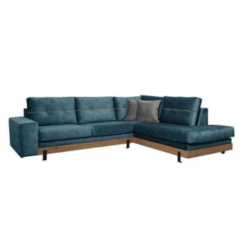 ΚΑΝΑΠΕΣ ΓΩΝΙΑΚΟΣ Π280ΧΒ220ΧΥ95CM ΔΕΞΙΑ ΓΩΝΙΑ ΜΠΛΕ / FYLLIANA 885-221-056