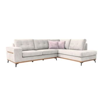 ΚΑΝΑΠΕΣ ΓΩΝΙΑΚΟΣ Π280ΧΒ220ΧΥ95CM ΔΕΞΙΑ ΓΩΝΙΑ ΑΣΠΡΟ / FYLLIANA 885-222-074