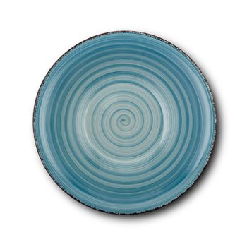 ΠIATO ΡΗΧΟ STONEWARE "LINES FADED BLUE" NAVA / 27cm