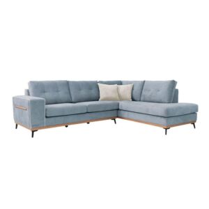 ΚΑΝΑΠΕΣ ΓΩΝΙΑΚΟΣ Π280ΧΒ220ΧΥ95CM ΔΕΞΙΑ ΓΩΝΙΑ ΣΙΕΛ / FYLLIANA 885-222-076
